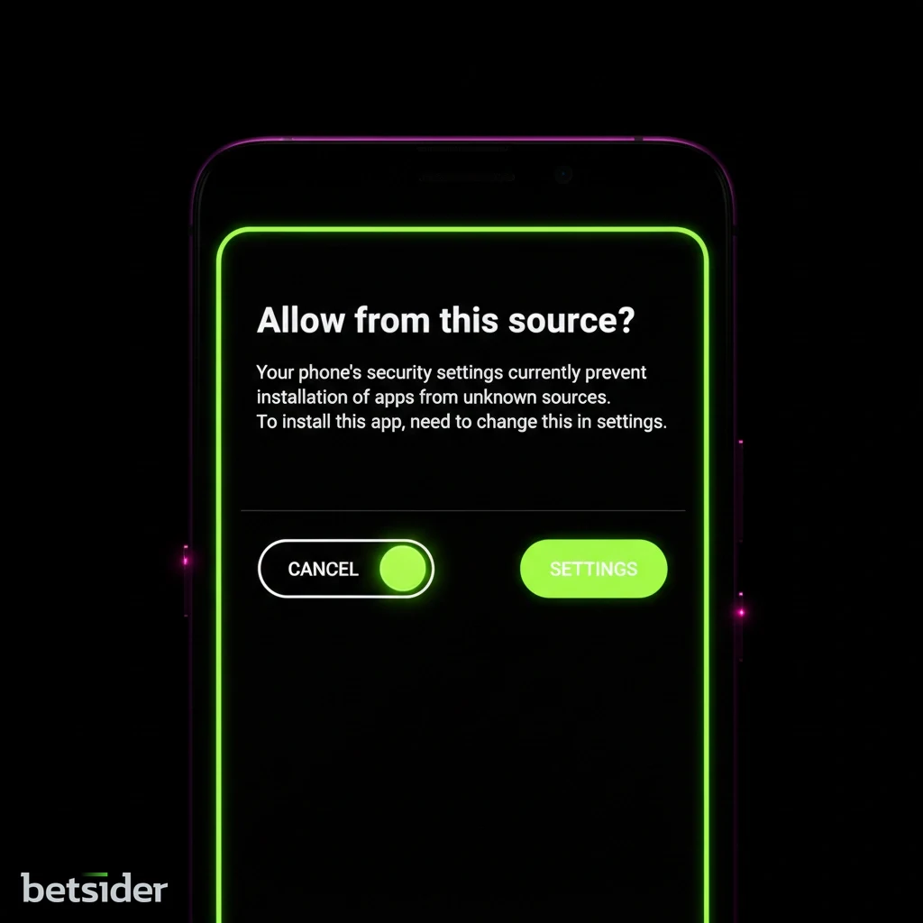 Live sports odds displayed in the Betsider Android app on a smartphone