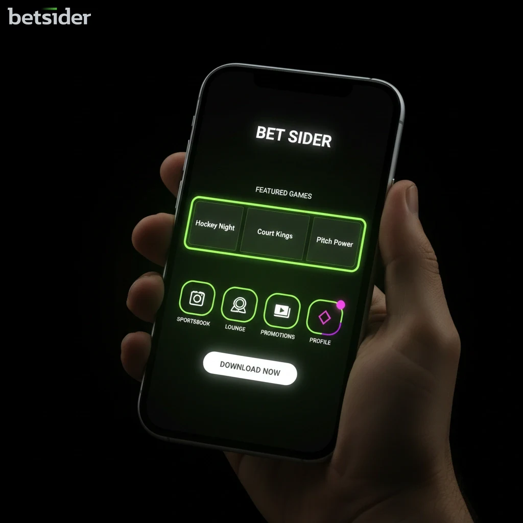 A smartphone screen displaying the main lobby of the Betsider casino app