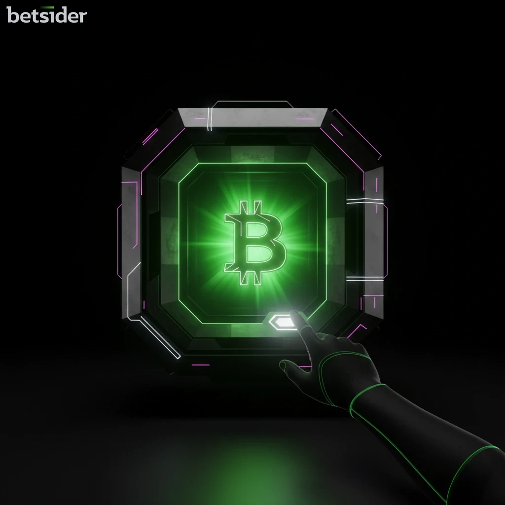 Illustration of minimal network fees on a Betsider Bitcoin deposit.
