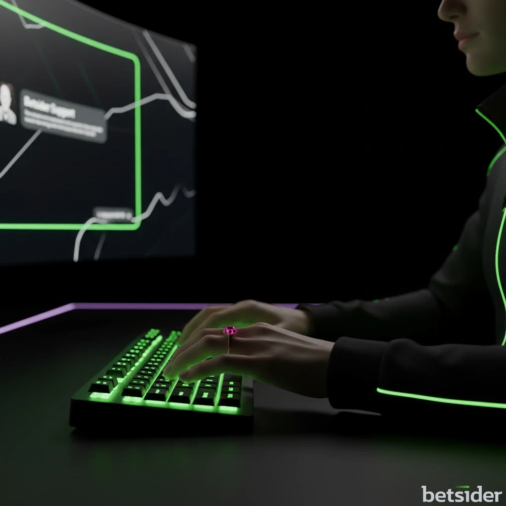 Betsider live chat window on a laptop connecting a Canadian player with a support agent