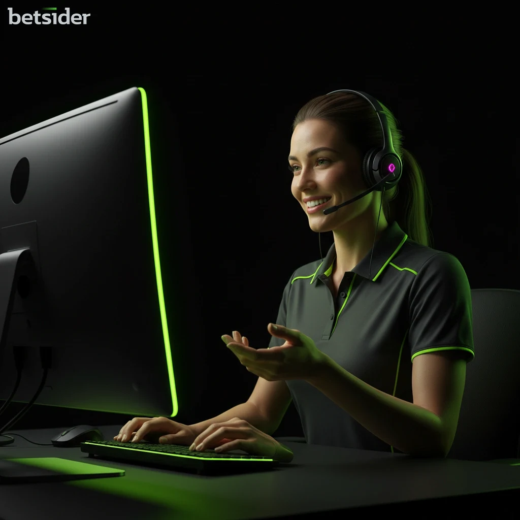 A player using Betsider live chat on a smartphone to contact customer support on the go.