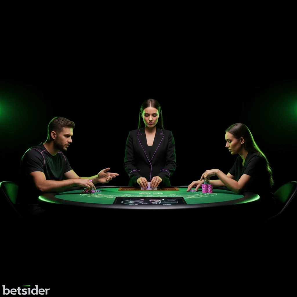 A user playing a live dealer game on their smartphone, showing the betting interface.
