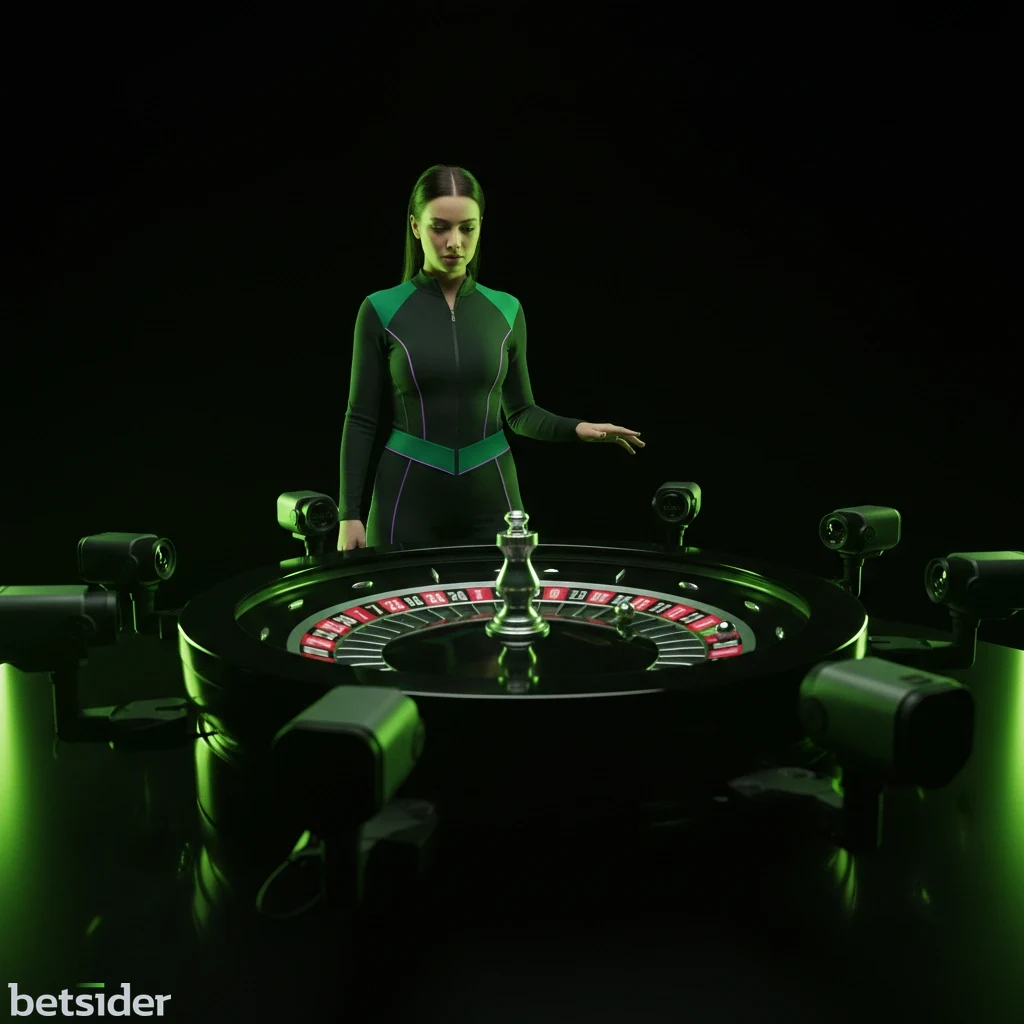 A high-definition view of a live roulette wheel as the ball settles into a pocket.