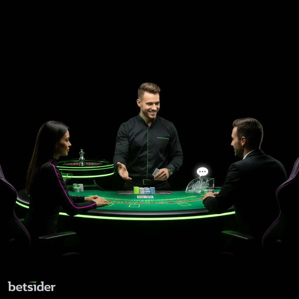 A live roulette wheel spinning in HD at the Betsider live casino