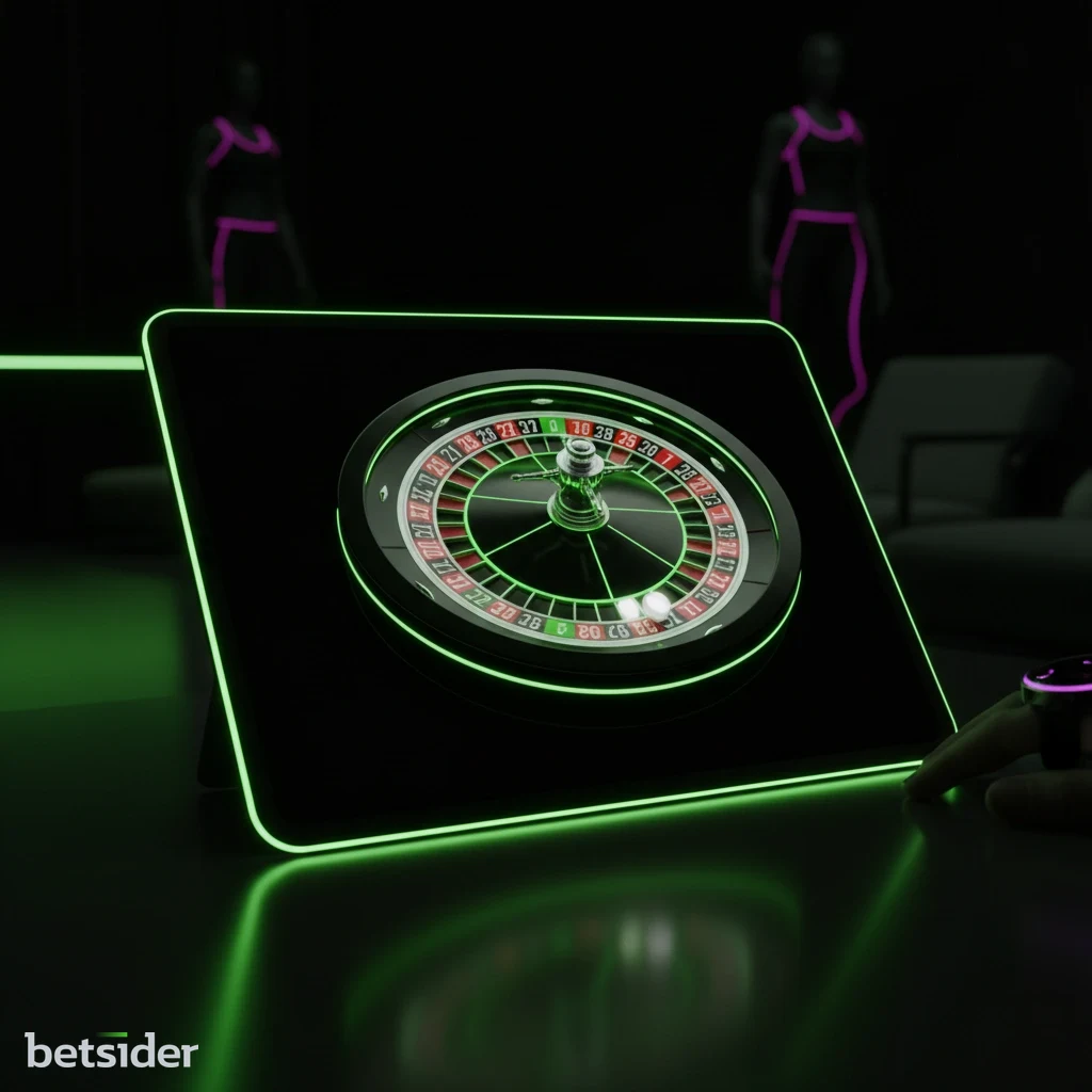A professional dealer hosting a game inside a Betsider live casino studio