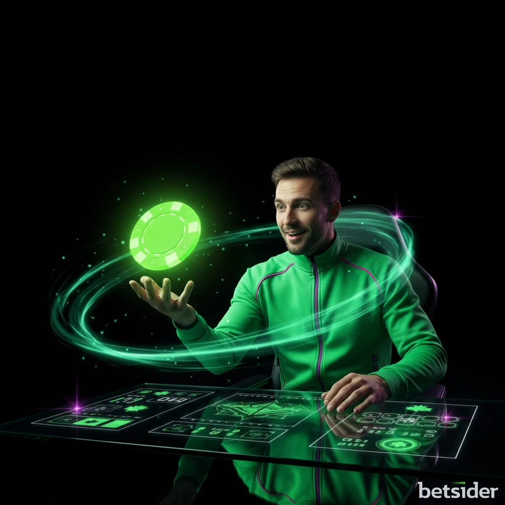 Player receiving a free bonus chip from Betsider with no deposit required