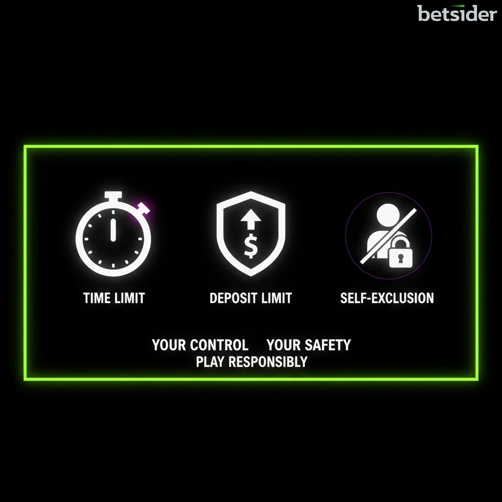 Player setting responsible gaming limits at Betsider Casino Canada