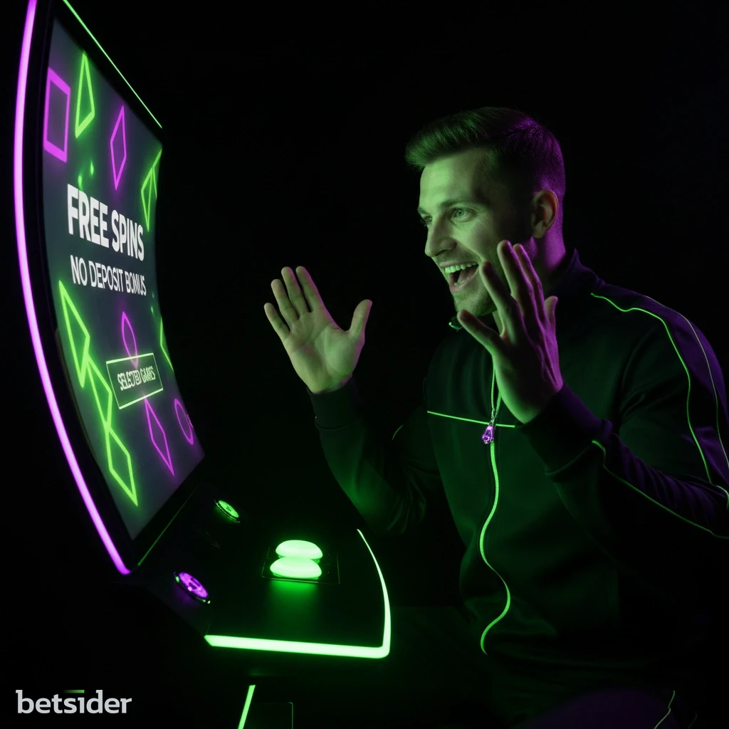 Graphic showing no deposit is required to play at Betsider Casino
