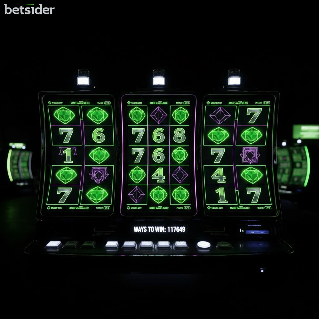 Megaways Betsider slots screen showing dynamic reels and thousands of ways to win.